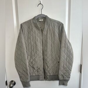 Artisan Ny Quilted Bomber Jacket - Green